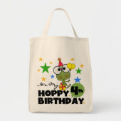Hoppy Frog 4th Birthday T-shirts en geschenken Tote Bag (Voorkant)