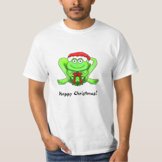 Hoppy Frog Funny Merry KerstShirt T-shirt