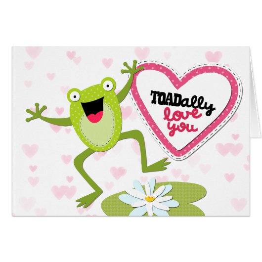 Hoppy Frog TOADally Love You Valentijn (Voorkant Horizontaal)