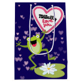 Hoppy Frog TOADally Love You Valentijn Medium Cadeauzakje (Achterkant)