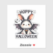 Hoppy Halloween Bunny Rabbit Sticker (Vel)