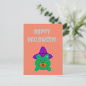 Hoppy Halloween Frog Briefkaart (Staand voorkant)