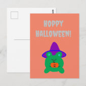 Hoppy Halloween Frog Briefkaart (Voorkant / Achterkant)
