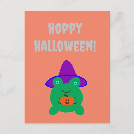 Hoppy Halloween Frog Briefkaart (Voorkant)