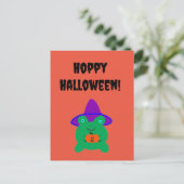 Hoppy Halloween Frog Briefkaart (Staand voorkant)