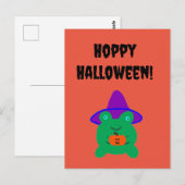 Hoppy Halloween Frog Briefkaart (Voorkant / Achterkant)