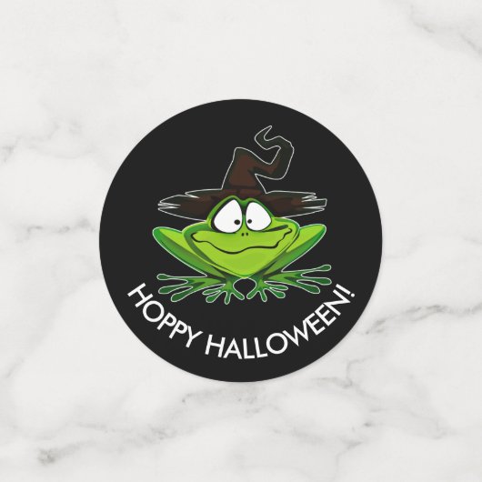 Hoppy Halloween Frog en Monsters ID221 Confetti (Kleine voorkant)
