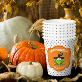 Hoppy Halloween Frog ID221 Papieren Bekers