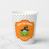 Hoppy Halloween Frog ID221 Papieren Bekers (Achterkant)