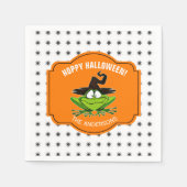 Hoppy Halloween Frog ID221 Servet (Voorkant)