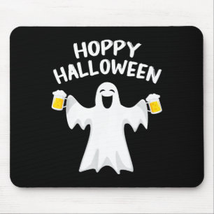 Hoppy Halloween Fun Halloween Schattige Ghost Beer Muismat