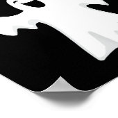 Hoppy Halloween Funny Halloween Schattige Ghost Be Poster (Hoek)