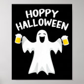 Hoppy Halloween Funny Halloween Schattige Ghost Be Poster (Voorkant)