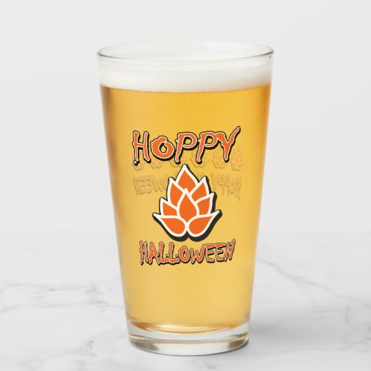 Hoppy Halloween Glas (Achterkant gevuld)