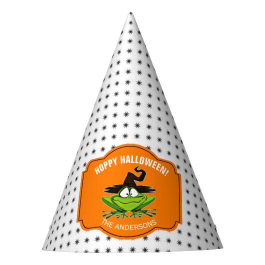 Hoppy Halloween Kikker ID221 Feesthoedjes (Voorkant)