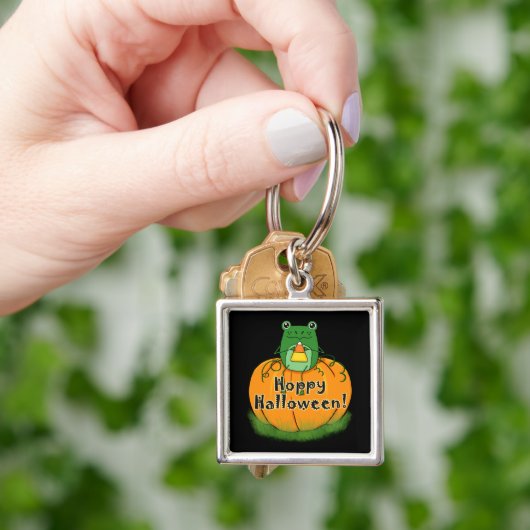 Hoppy Halloween Kikker Sleutelhanger (Hand)