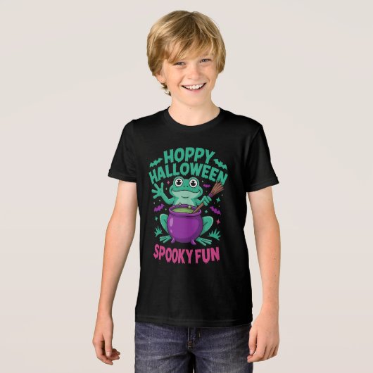 Hoppy Halloween Kinder T-shirt (Voorkant volledig)