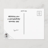 Hoppy Halloween Konijn met Jack-o-Lantern Briefkaart (Achterkant)