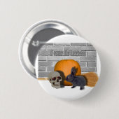 hoppy halloween ronde button 5,7 cm (Voorkant /achterkant)