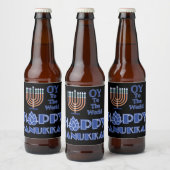 Hoppy Hanukkah Bier Etiket (Flessen)