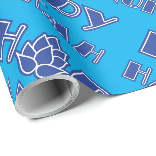 Hoppy Hanukkah Cadeaupapier (Rol Hoek)