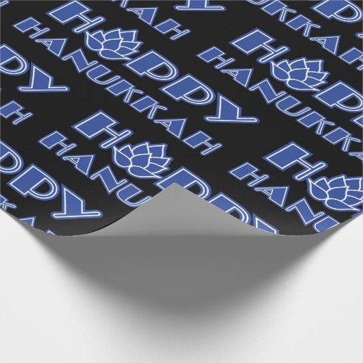 Hoppy Hanukkah Cadeaupapier (Hoek)