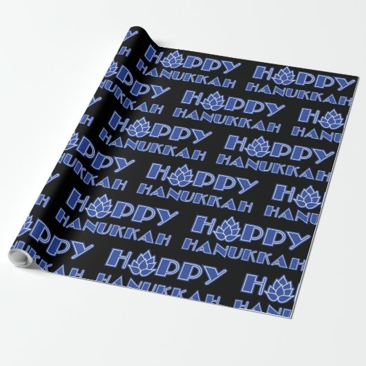 Hoppy Hanukkah Cadeaupapier (Uitgerold)