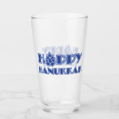 Hoppy Hanukkah Glas (Voorkant)