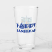 Hoppy Hanukkah Glas (Voorkant)