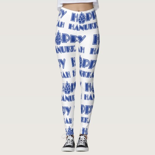 Hoppy Hanukkah Leggings (Voorkant)