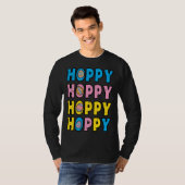 Hoppy Happy Easter Retro Spring Men Women Kids Tod T-shirt (Voorkant volledig)