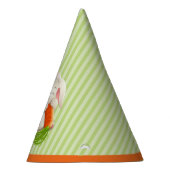 Hoppy Happy Paast Bunny Stripes Pattern Feesthoedjes (Rechts)