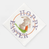 Hoppy Happy Paaster Bunny Motif Servet (Hoek)