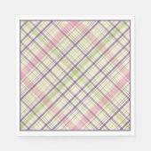 Hoppy Happy Paaster Bunny Stripes en Pset Pattern Servet (Voorkant)