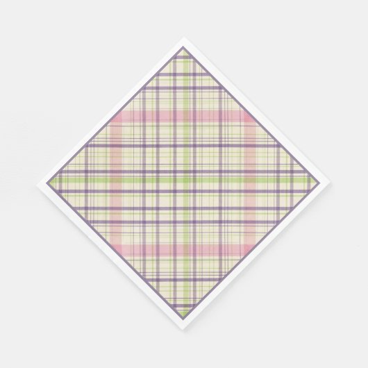 Hoppy Happy Paaster Bunny Stripes en Pset Pattern Servet (Hoek)