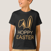 Hoppy Hare Khaki Kinder Paas T-shirt
