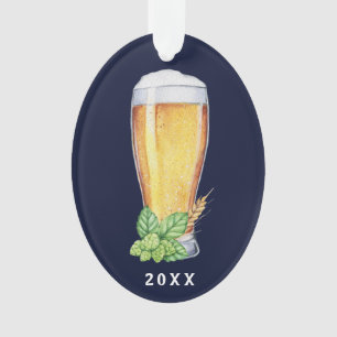 Hoppy Holiday Ale Blue Kerstmis Ornament
