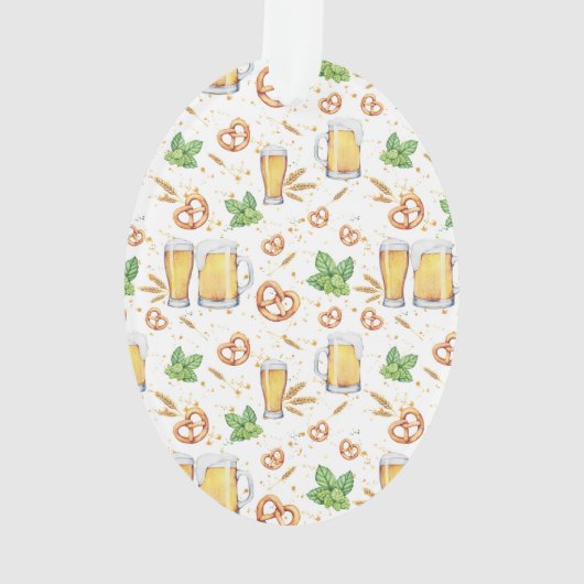 Hoppy Holiday Ale Blue Kerstmis Ornament (achterkant)