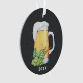 Hoppy Holiday Beer Mok kerstversiering Ornament (voorkant)
