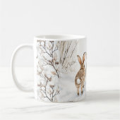 Hoppy Holidays Bunny Rabbit Winter Snow Koffiemok (Links)