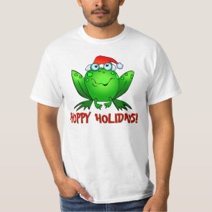 Hoppy Holidays Cartoon Kikker T-shirt