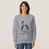 Hoppy Holiday's Christmas Bunnies Sweatshirt (Voorkant volledig)