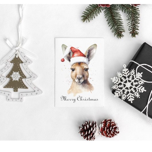 Hoppy Holidays, Kerst Kangoeroe custom Feestdagenkaart