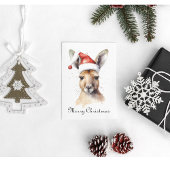 Hoppy Holidays, Kerstkangoeroe op maat Feestdagenkaart