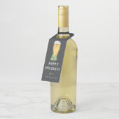 Hoppy Holidays Krijtbord Fles Hanger (Schuin)