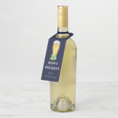 Hoppy Holidays Persoonlijke Kerstfles Hanger (Schuin)