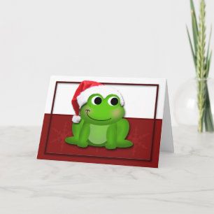 Hoppy Kaart van Froggy van het Pet van de Kerstman