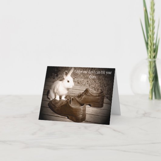 Hoppy Kaart van Vaderdag, die een Leuk Konijntje (Voorkant)