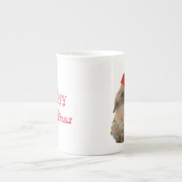 Hoppy KerstBunny Bone China Mok