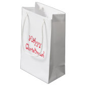 Hoppy KerstBunny Gift Bag Klein Cadeauzakje (Achterkant Gekanteld)